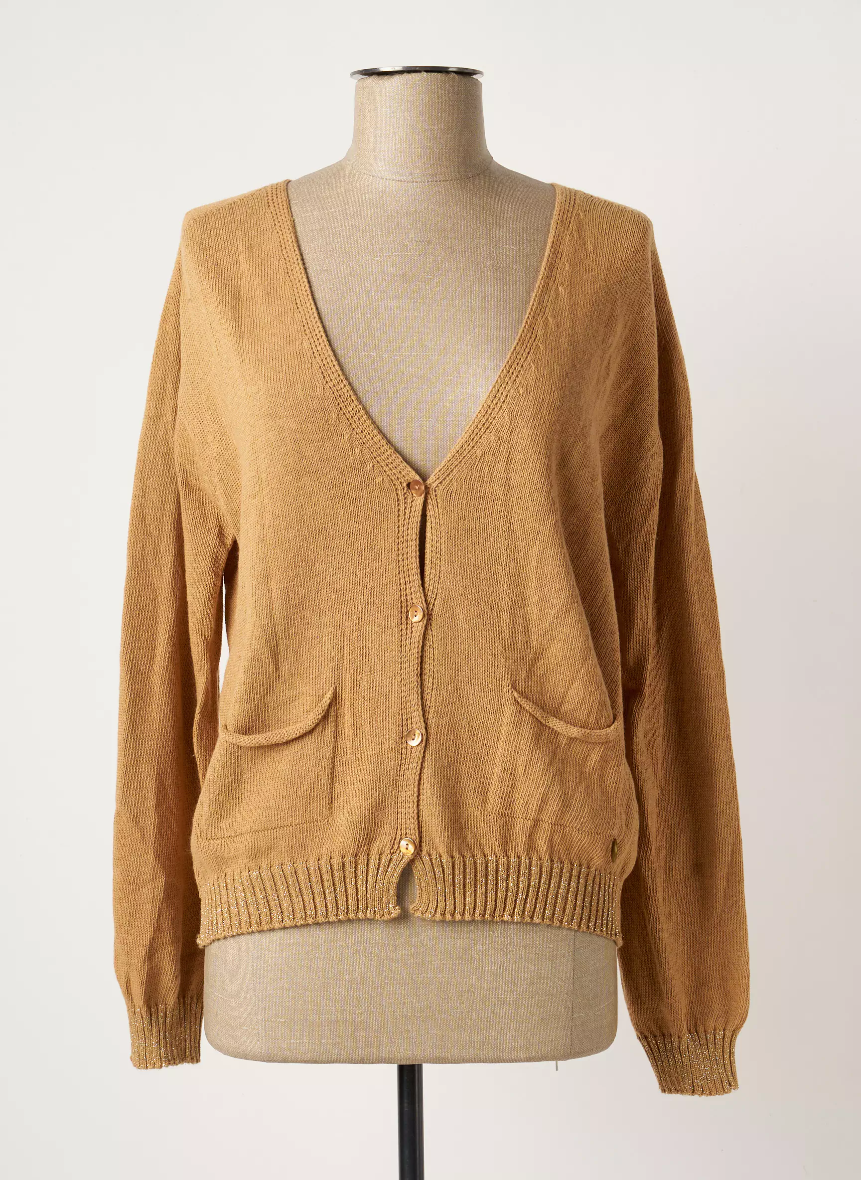 Pako Litto Cardigans Femme couleur beige