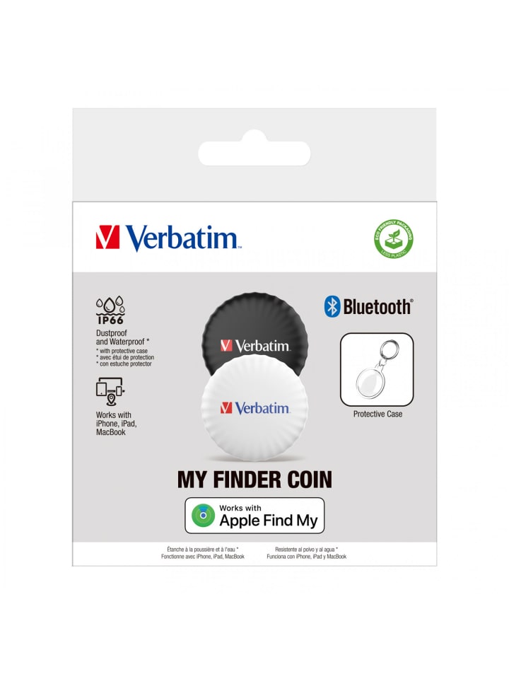 COFI 1453 Verbatim Tracker, Bluetooth, My Finder Coin, MYFC-02BW kompatibel in Weiß günstig kaufen onesize