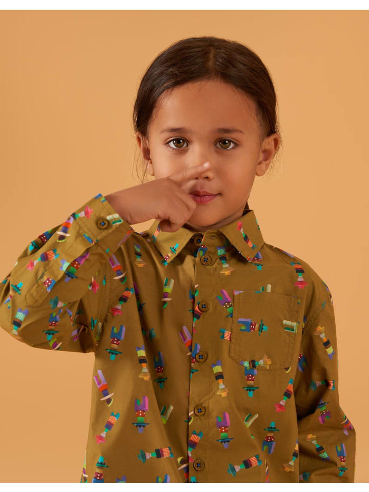 Oilily Bluse Bertus in Grün günstig kaufen