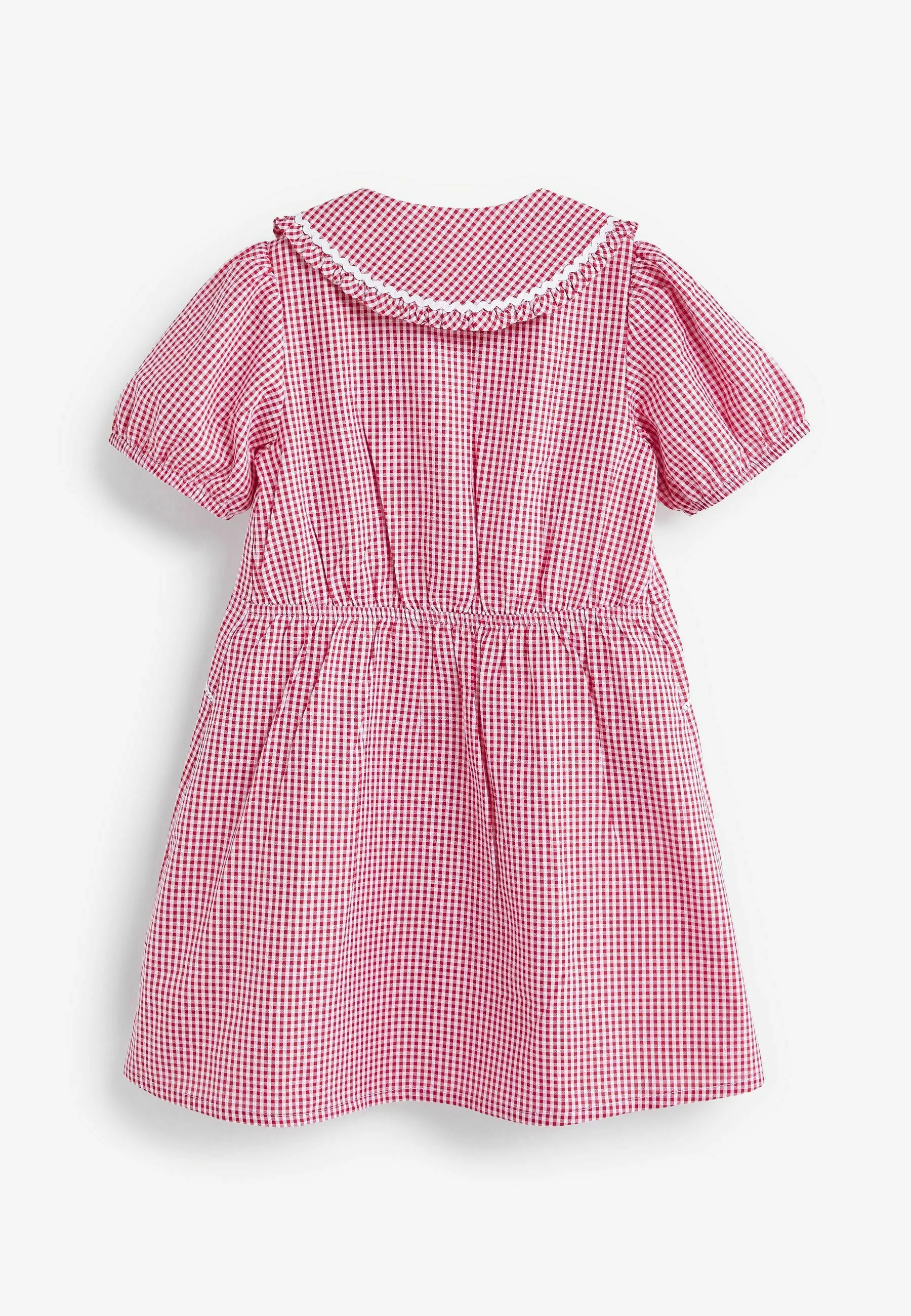 Siguiente VESTIDO ESCOLAR DE ALGODÓN CON CUADROS GUINGA Y CUELLO BONITO - Vestido camisero