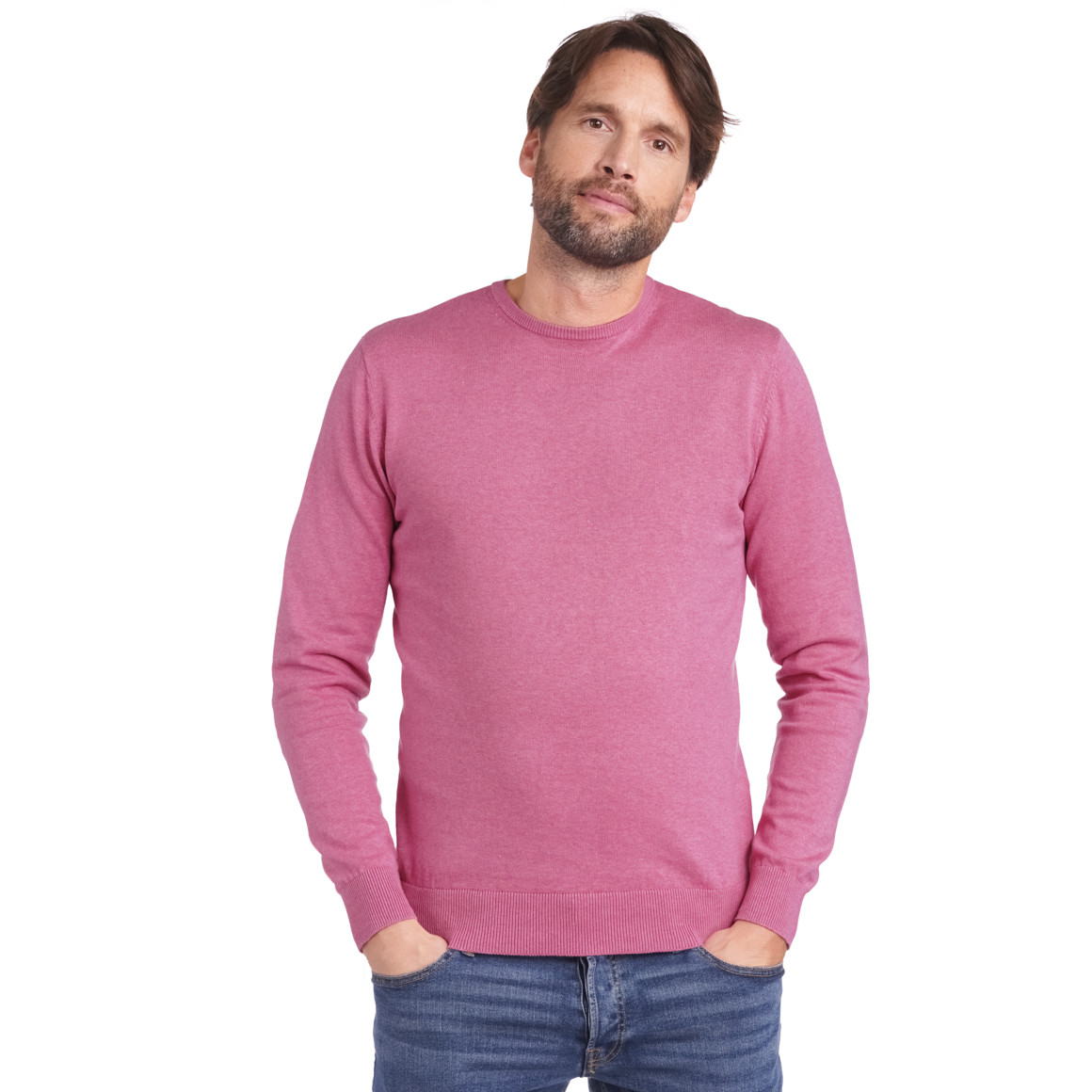 Herren Feinstrickpullover mit Rundhals