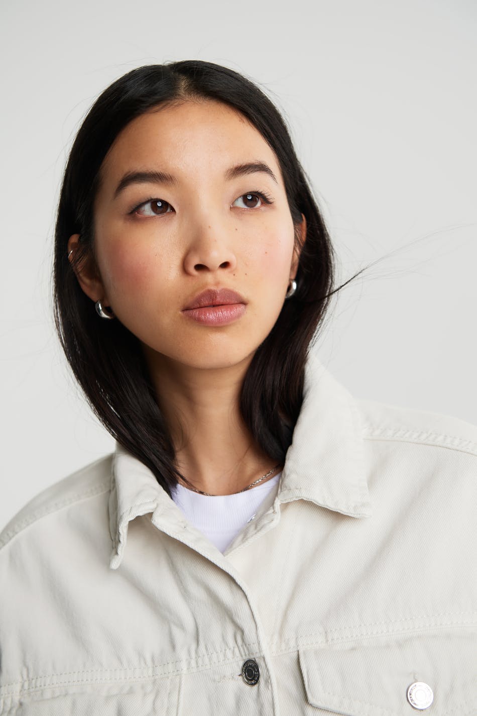 Cropped denim jacket
