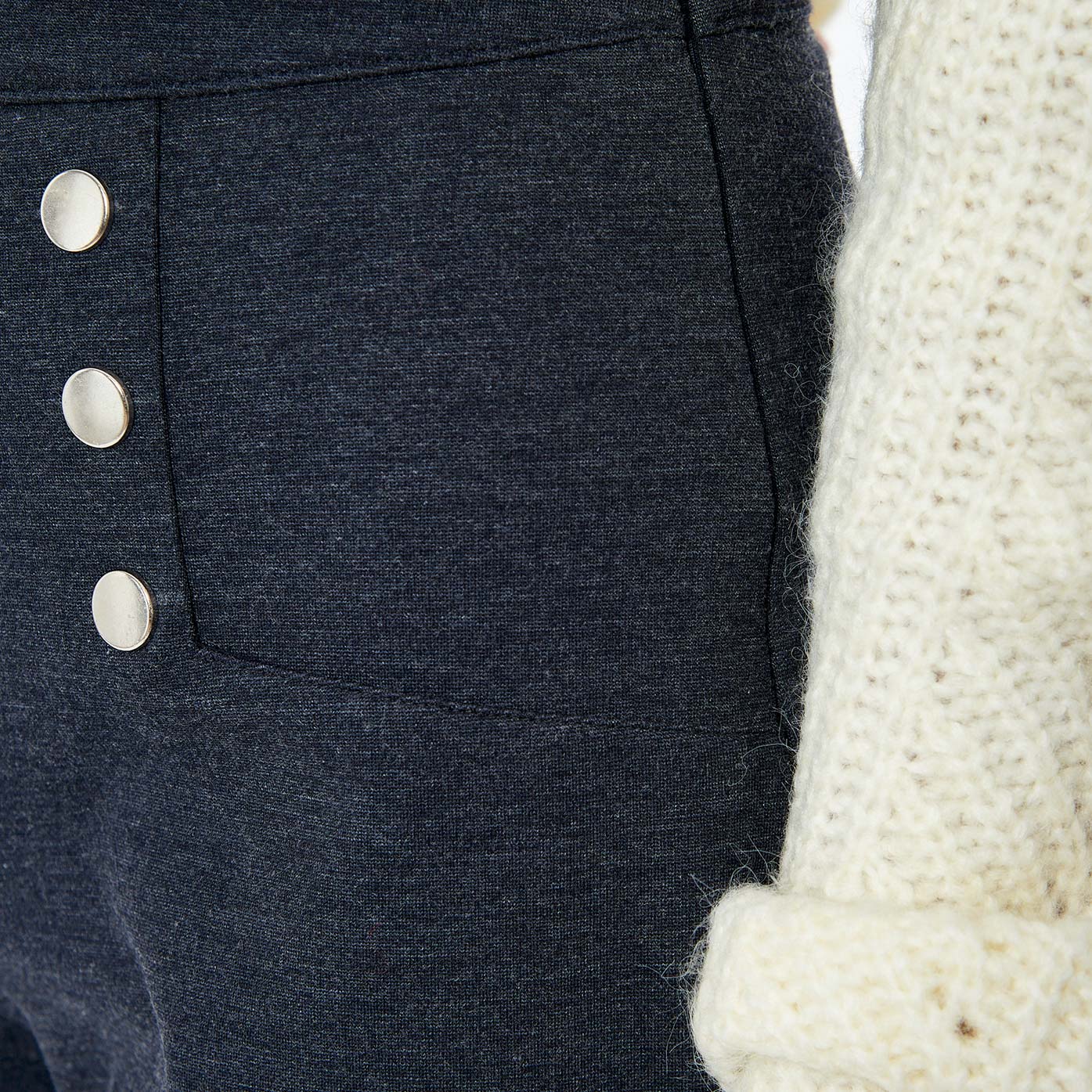 ADEPT  Pantalon bleu chiné Femme