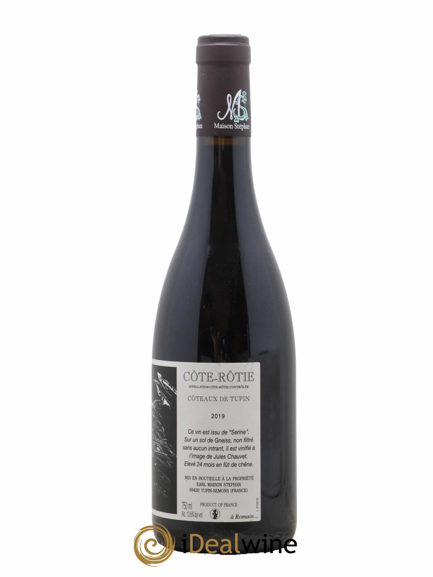 Côte-Rôtie Coteaux de Tupin Jean-Michel Stephan  2019 - Lot de 1 Bouteille