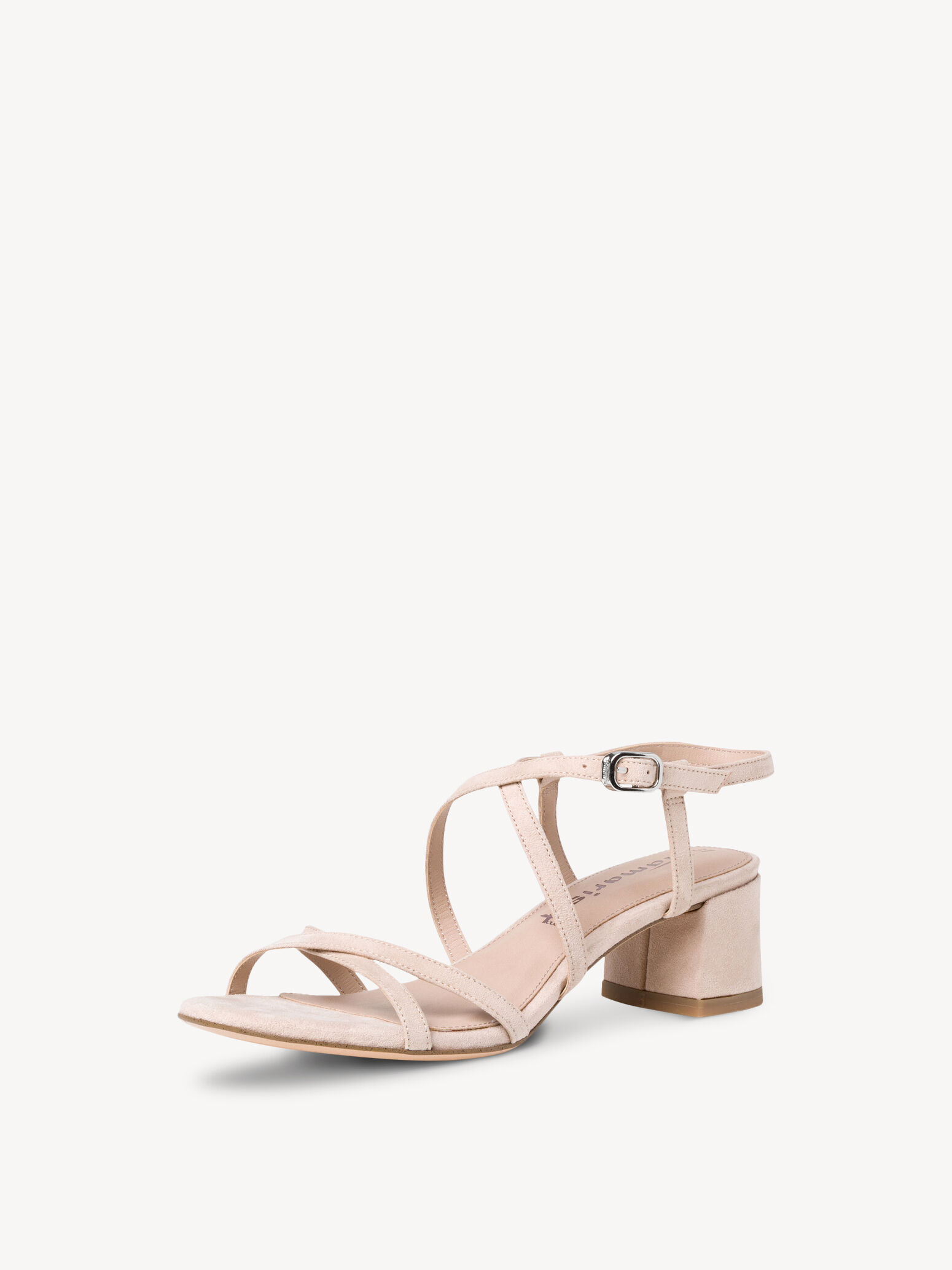 Sandale à talon - beige