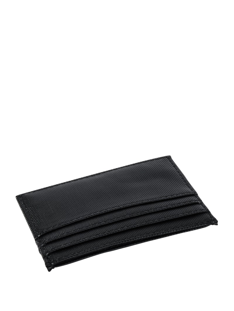 Kartenetui mit Logo in schwarz