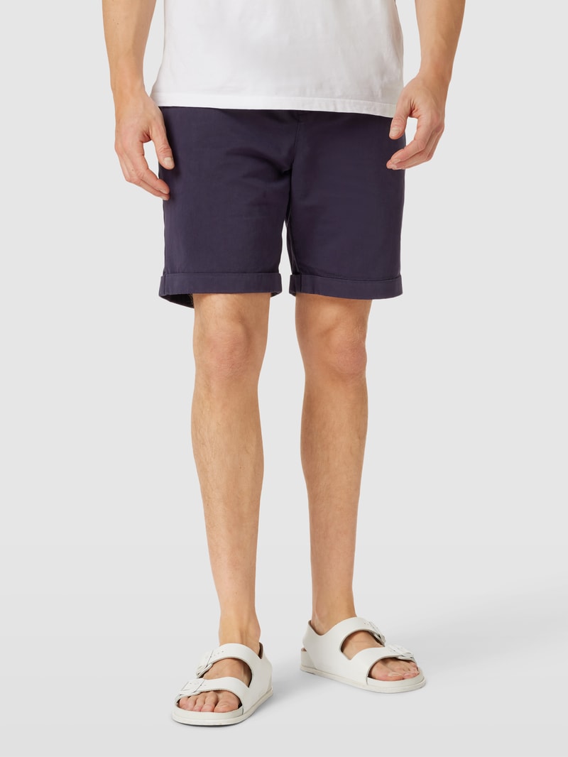 Bermudas mit 5-Pocket-Design Modell 'Carter' in dunkelblau