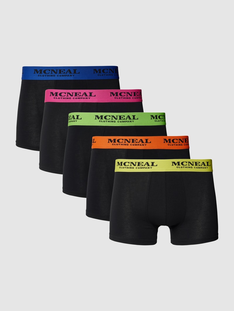 Boxershorts mit elastischem Logo-Bund im 5er-Pack in neon gelb