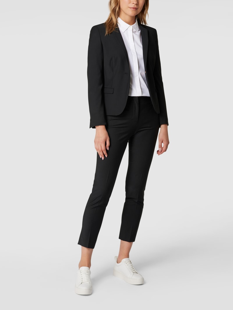 Blazer mit Schurwoll-Anteil Modell 'Ciboom' in schwarz