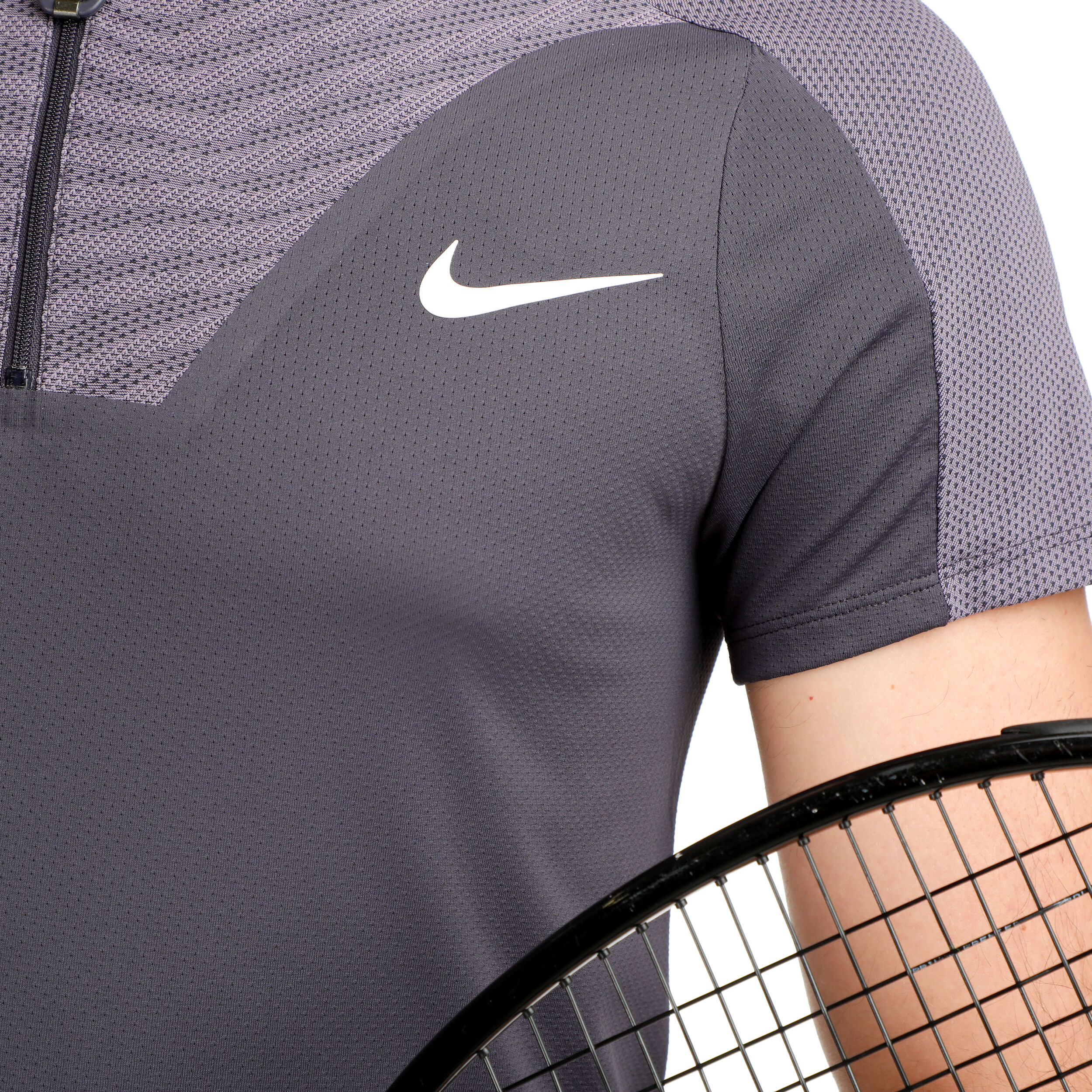 Dri-Fit Advantage Court Slim UL RG Polo Herren - Grau, Flieder