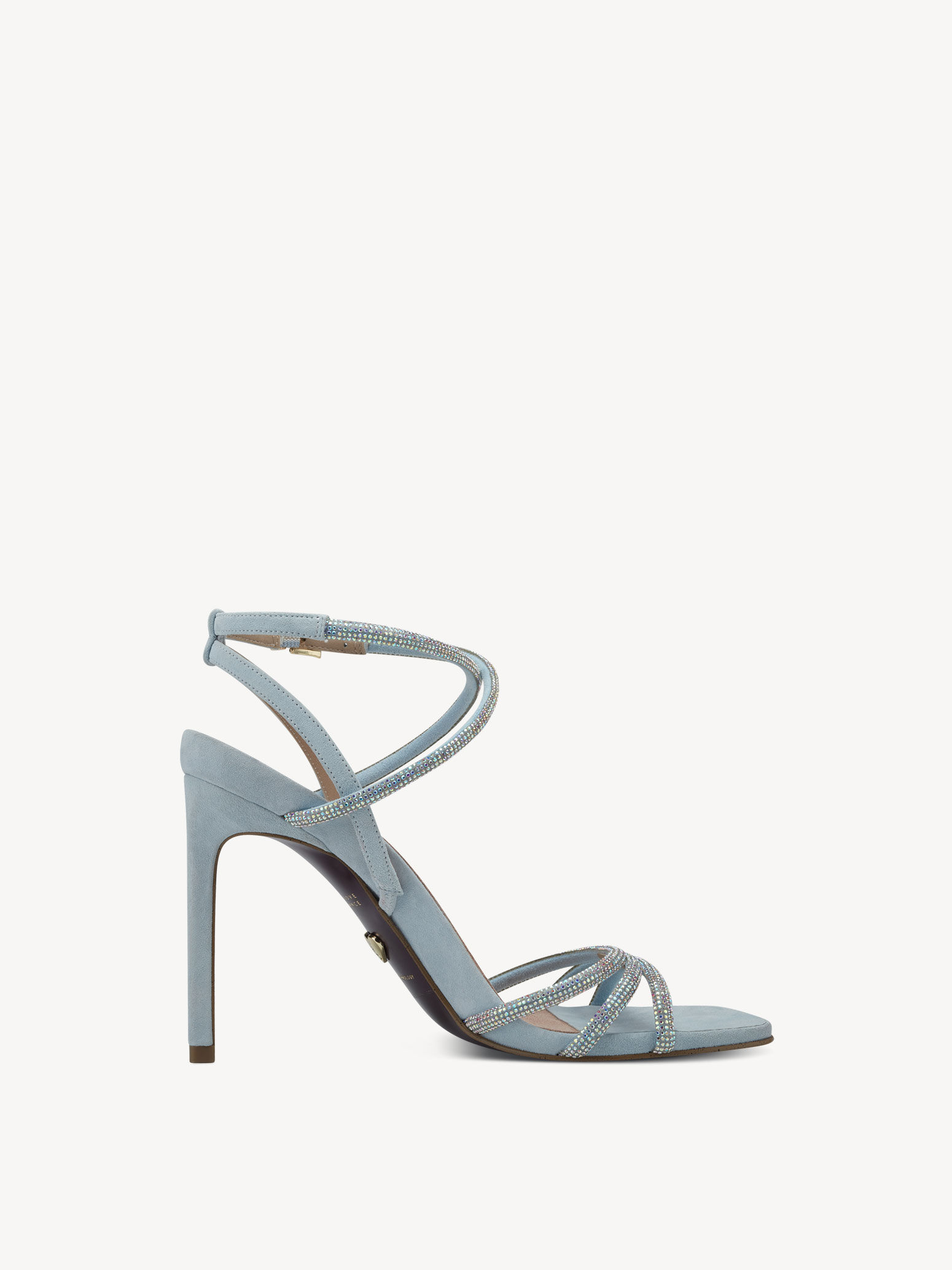 Sandale à talon - bleu