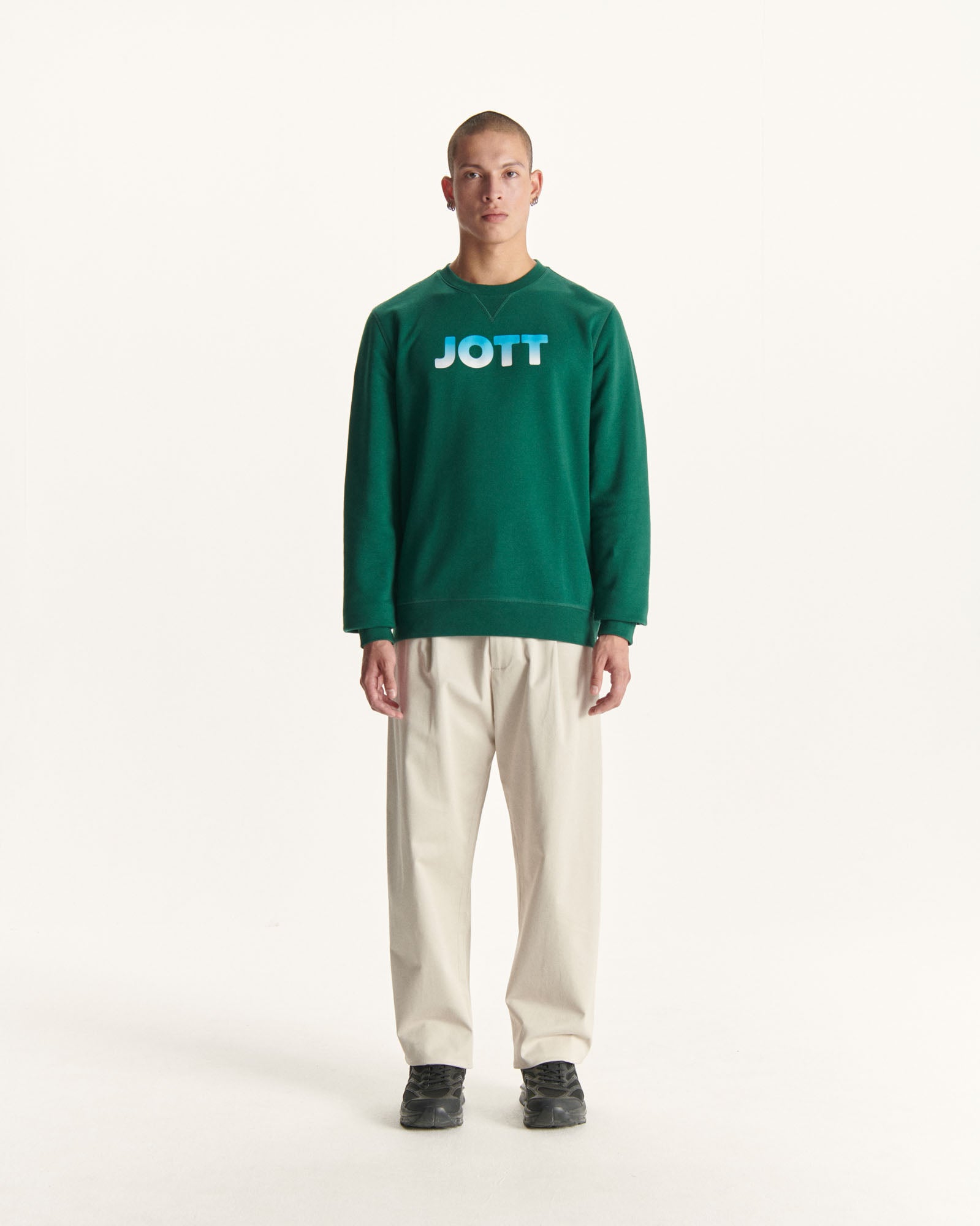 Sweat en coton biologique Vert foncé Braga