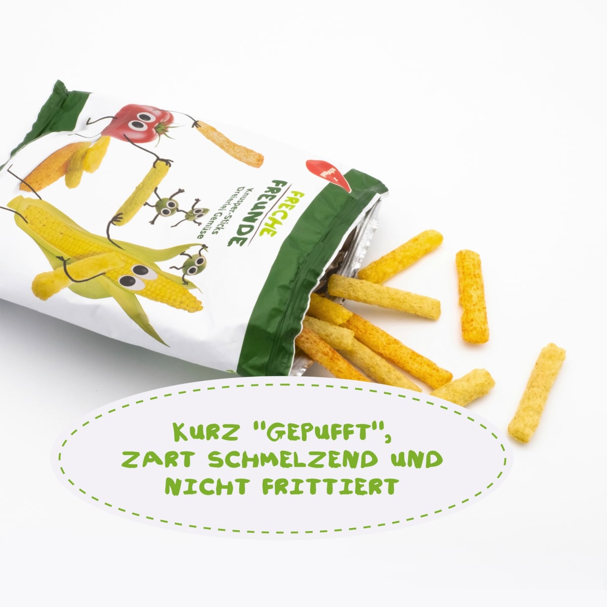 Kindersnack Knusper-Sticks Dreierlei Gemüse, ab 1 Jahr, 30 g
