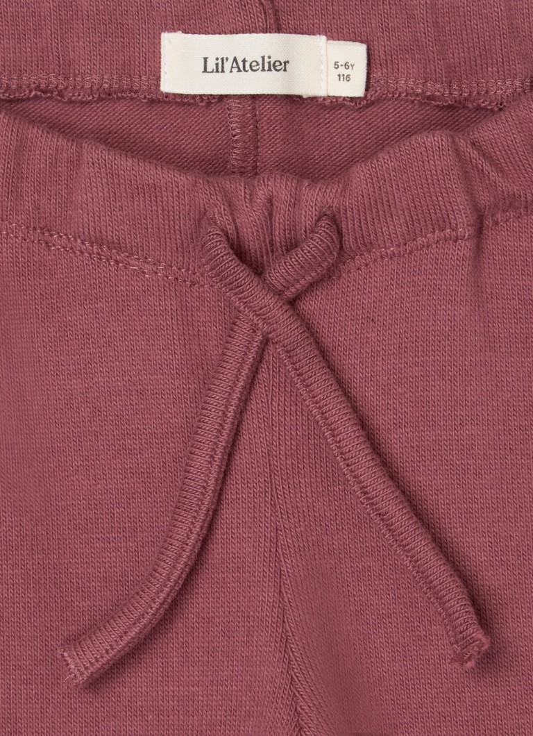 Pantaloni evazați Lil' Atelier NMF Horo din bumbac organic