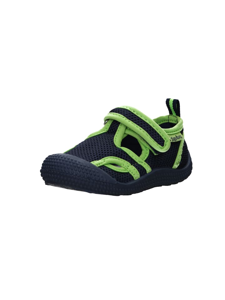 Playshoes Aqua-Sandale in Marine/Grün günstig kaufen