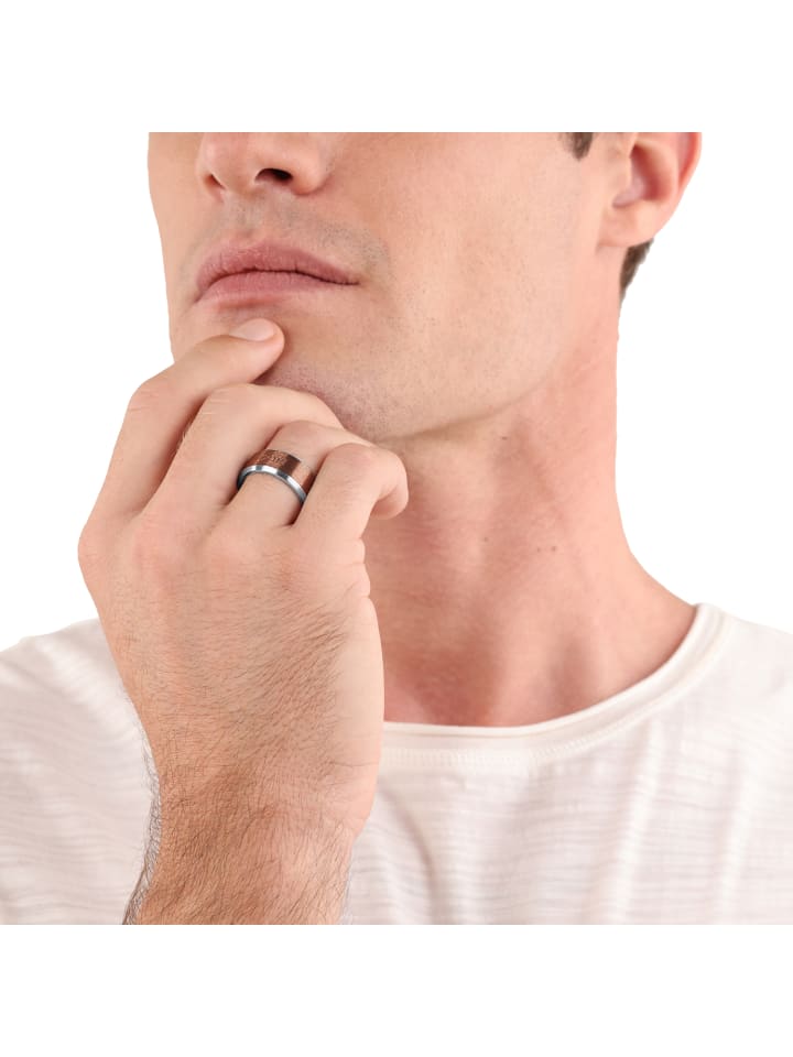 JOOP! Ring Edelstahl, IP Braun in Braun günstig kaufen