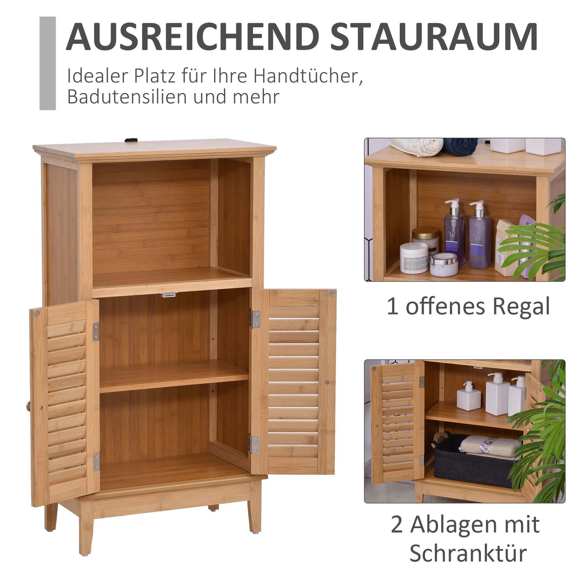 HOMCOM Badkommode Badschrank