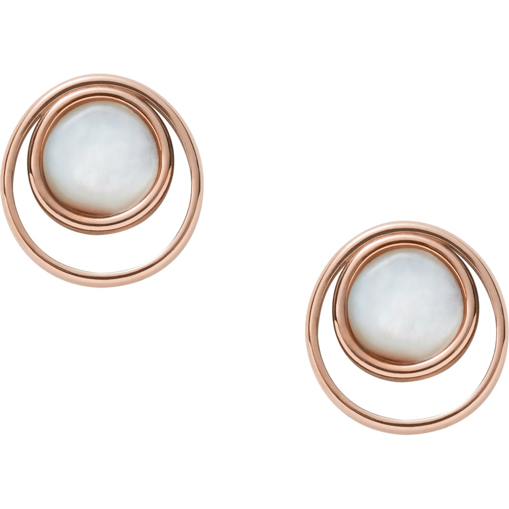 Skagen Boucles d'oreilles à fermoir à poussette Acier inoxydable Boucles d'oreilles