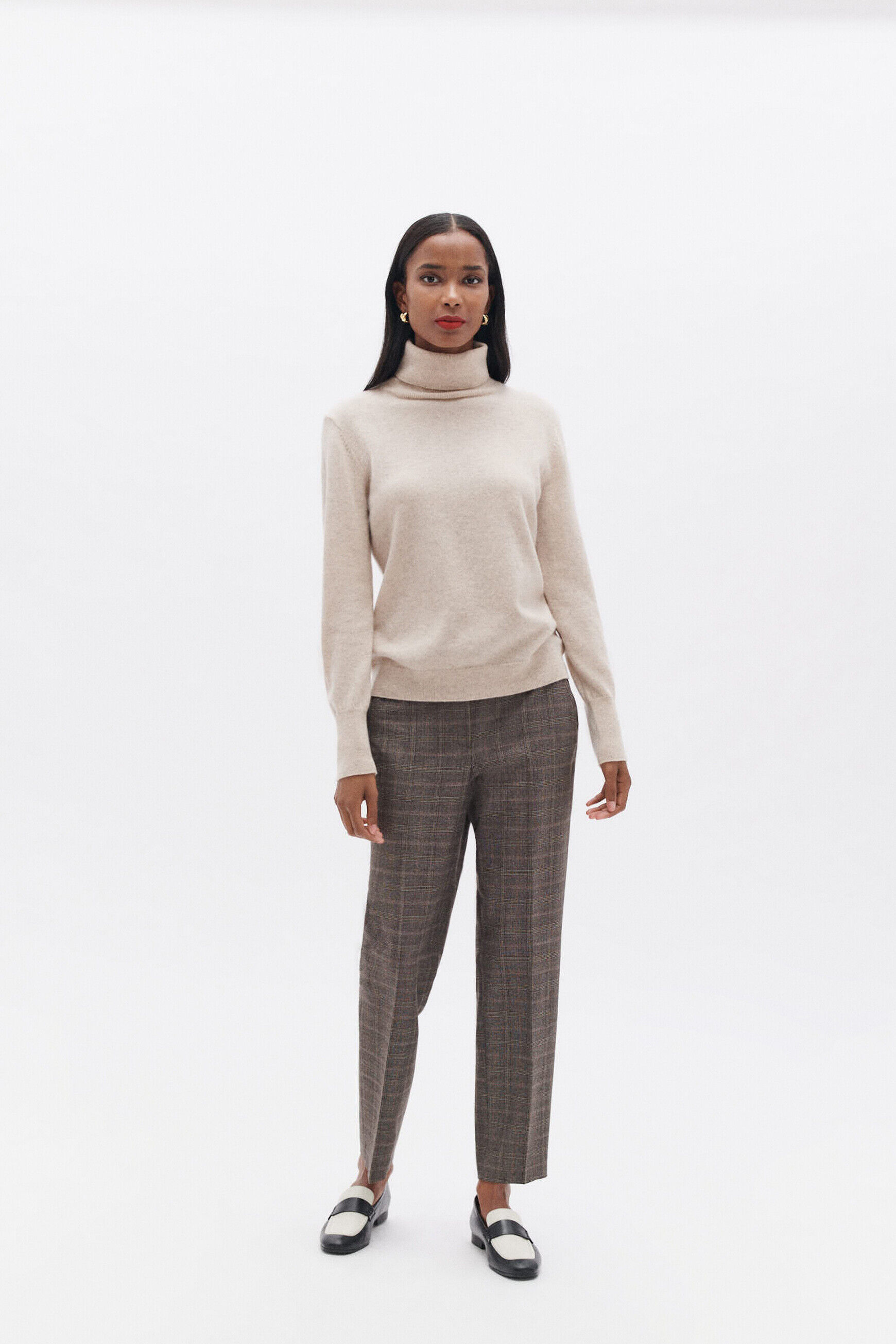 Pantalon psidiko3 marron fonce femme