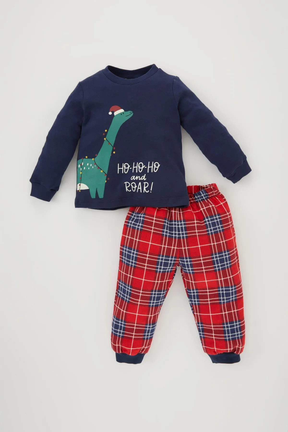 DeFacto  Langarm-Flanell-Pyjama-Set mit Weihnachtsmotiv für Babys