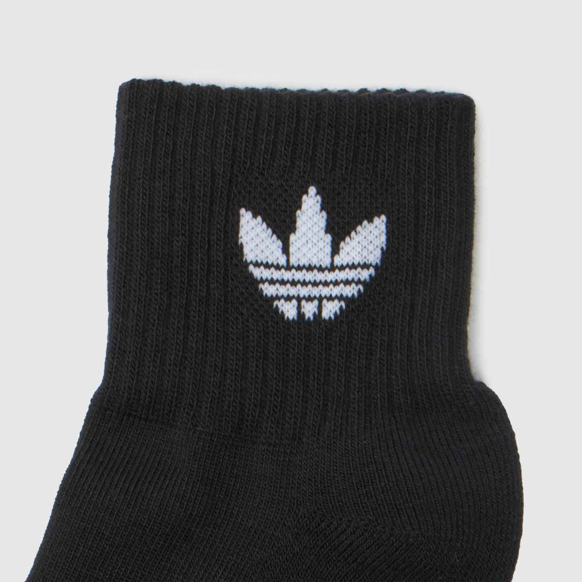 adidas fekete-fehér gyerek eredeti bokazokni 3 db-os