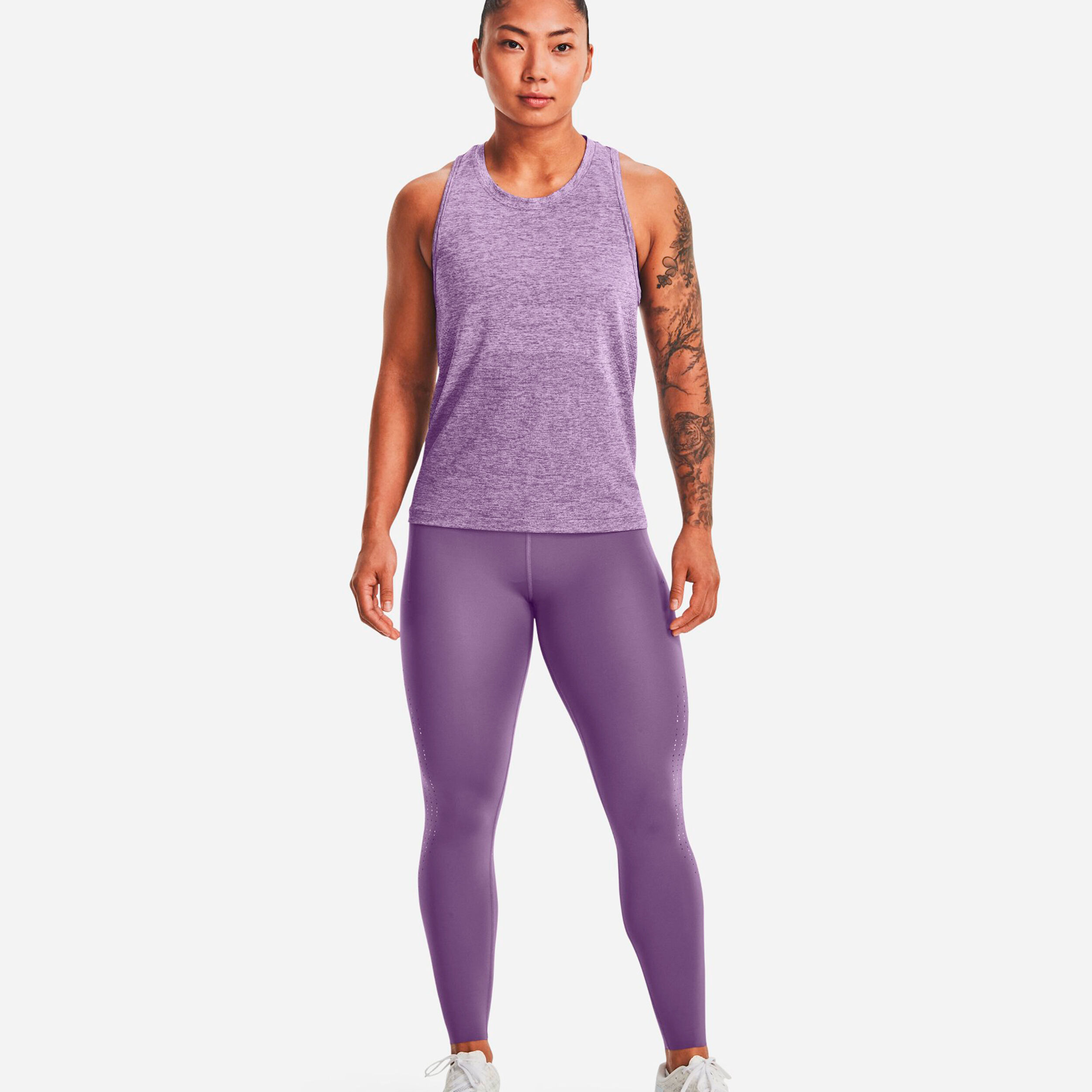 Seamless Stride Tank-Top Damen - Lila