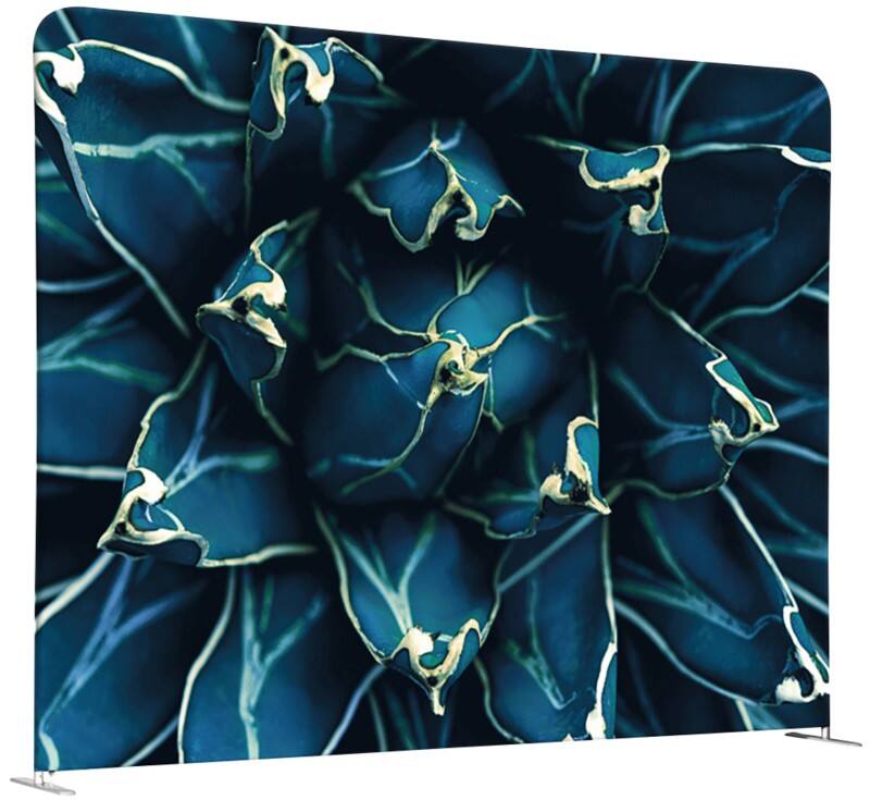 SHOWDOWN EU Raumteiler Aluminium Blau 1.984 x 450 x 1.502 mm