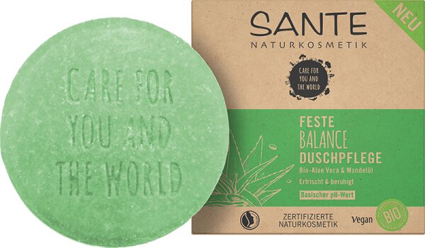 Sante Feste Balance Duschpflege Bio-Aloe Vera & Mandelöl Seife Festes Duschgel