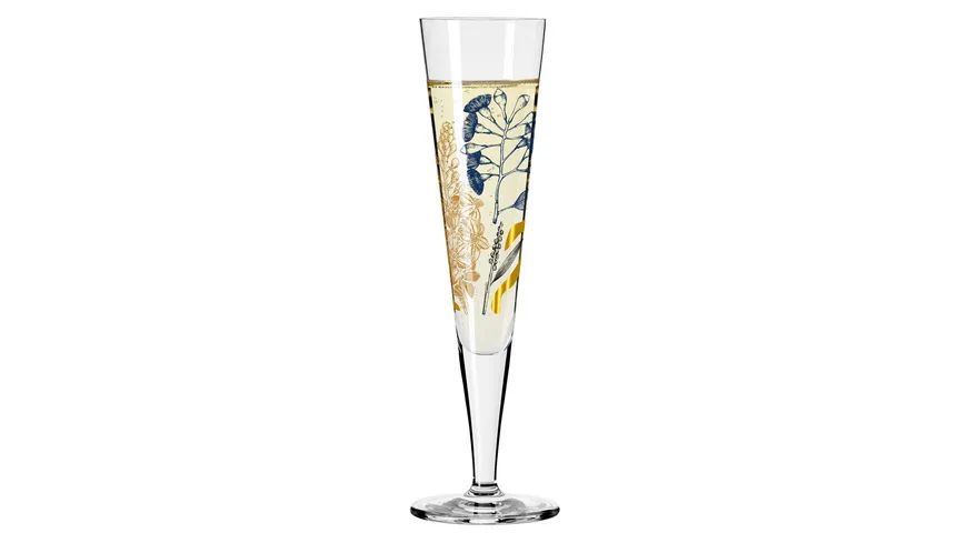 RITZENHOFF Champagnerglas Goldnacht #34 von Concetta Lorenzo Gold, Schwarz