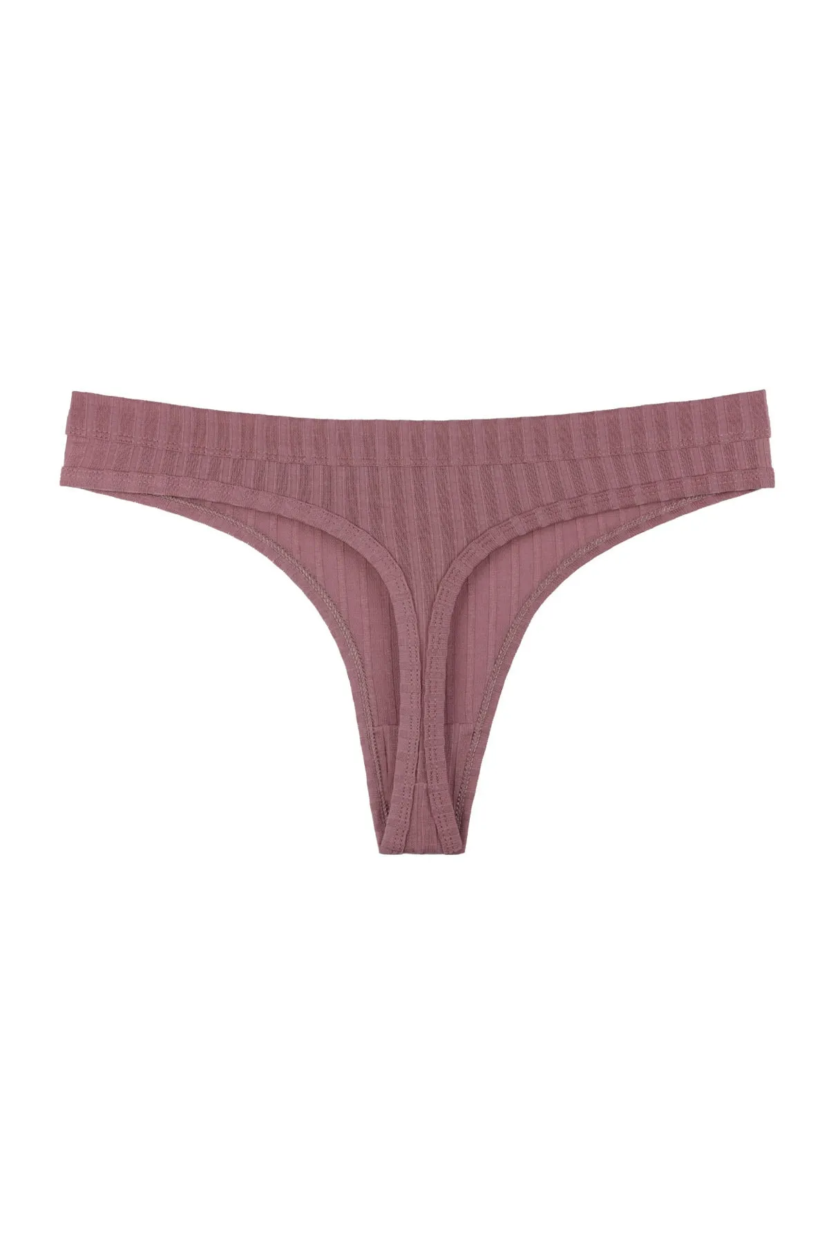 Sensu  5-teiliges Tanga-Höschen-Set für Damen mit Schnurbindung in sanften Farben – Kts3052