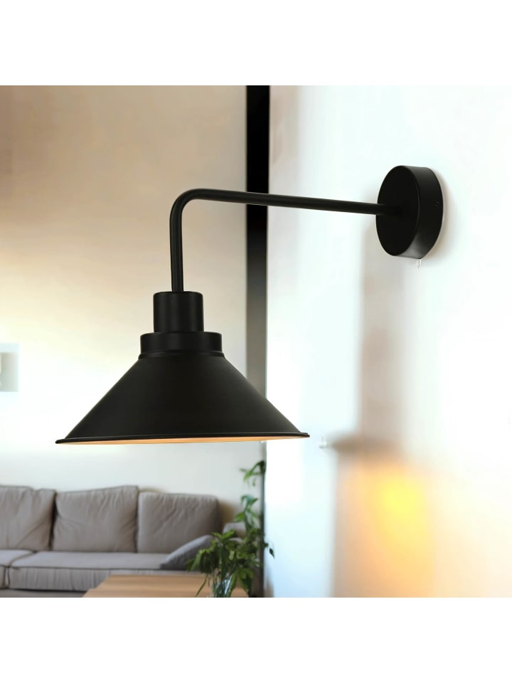 Licht-Erlebnisse Wandlampe in Schwarz günstig kaufen onesize