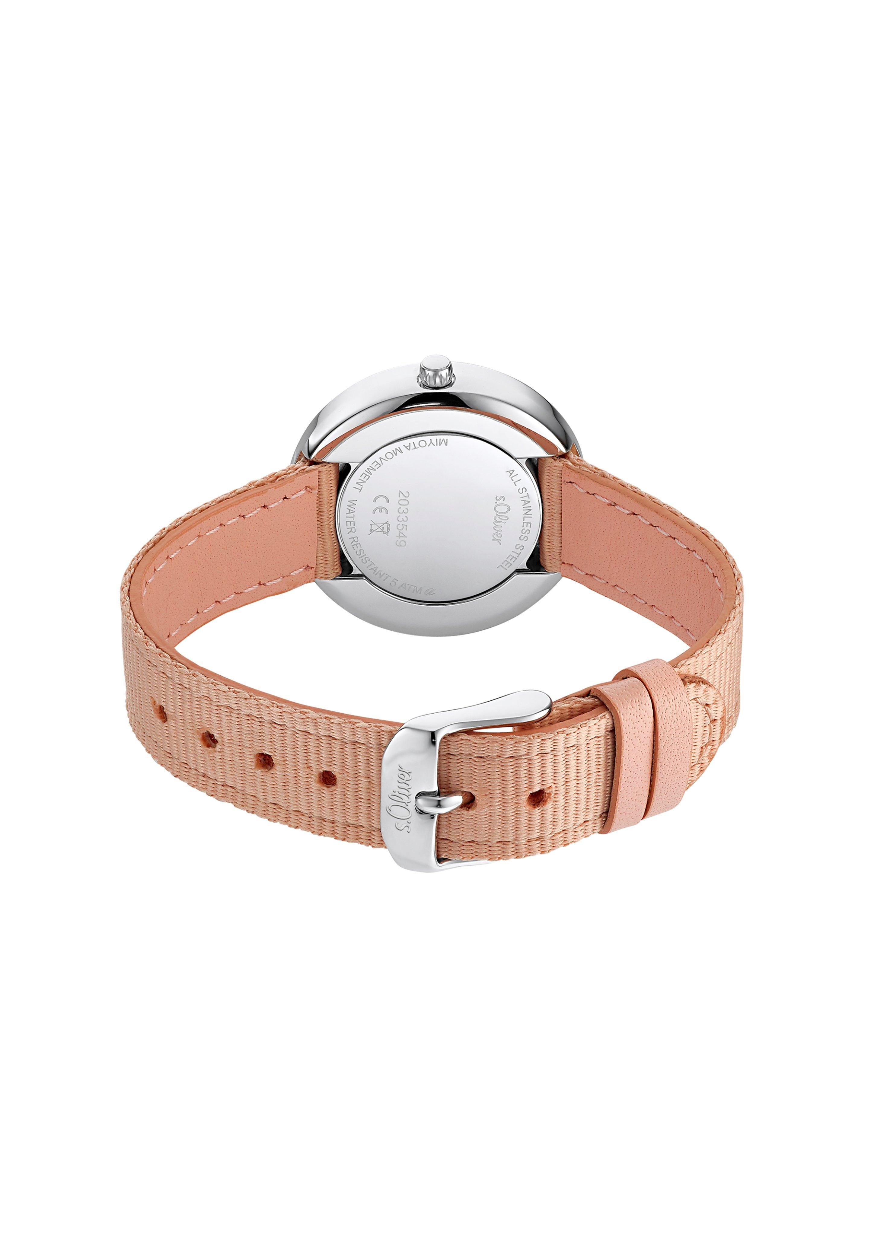 Moderne Uhr mit Textilarmband  6006346-42B0