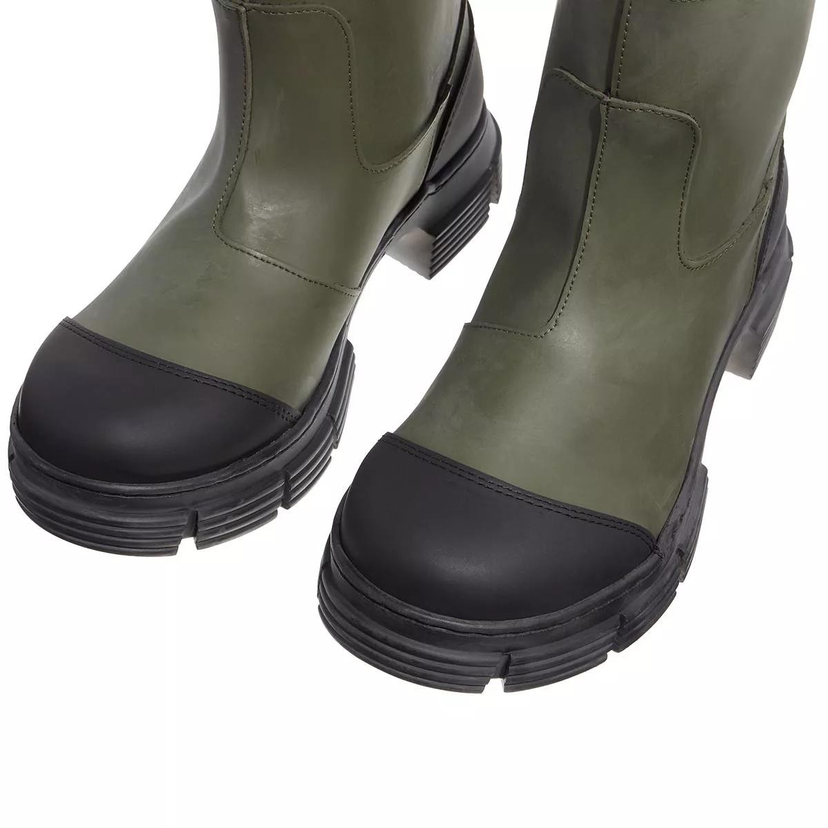 GANNI Stiefeletten grün Regenstiefel