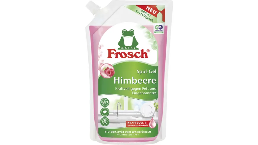 Frosch Himbeere Spül-Gel Nachfüllbeutel 800 ml