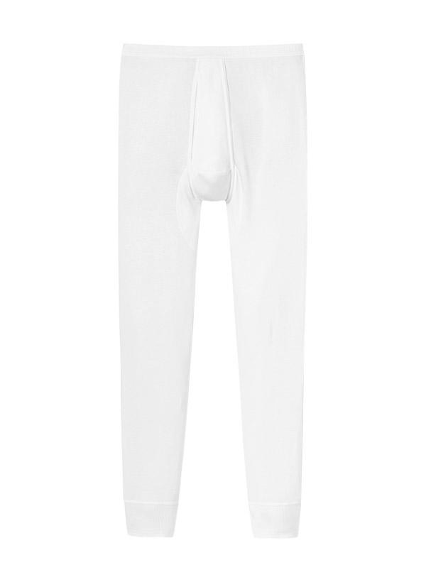 Schiesser, Lange Unterhose, Baumwolle, weiß