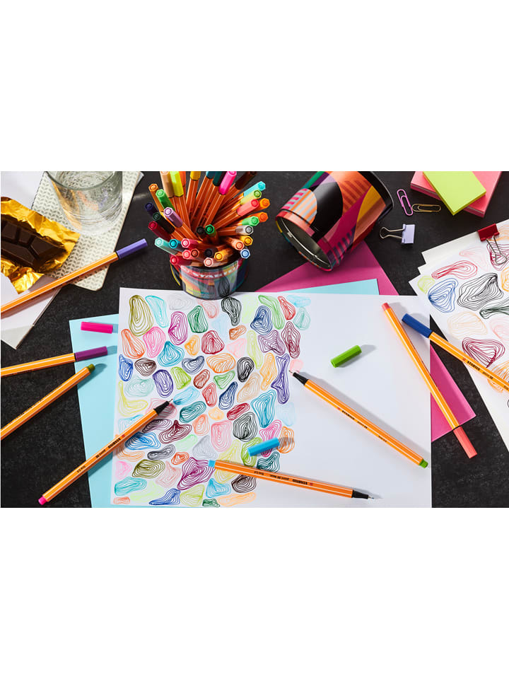 STABILO Fineliner ''point 88 - ARTY'' - 45 Stück günstig kaufen onesize