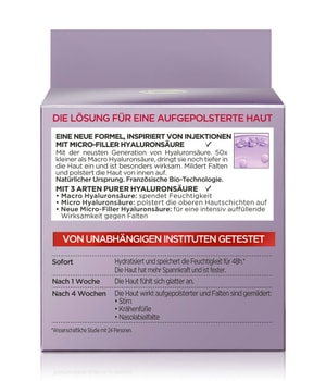 L'Oréal Paris Revitalift Filler [+Hyaluronsäure] Intensiv Aufpolsternde Anti-Age Tagescreme 50 ml