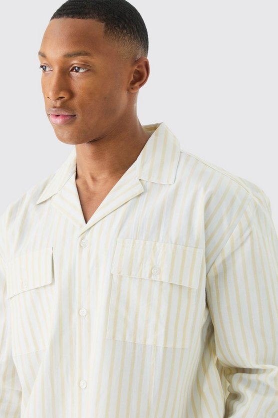 Gestreiftes Loungewear-Hemd