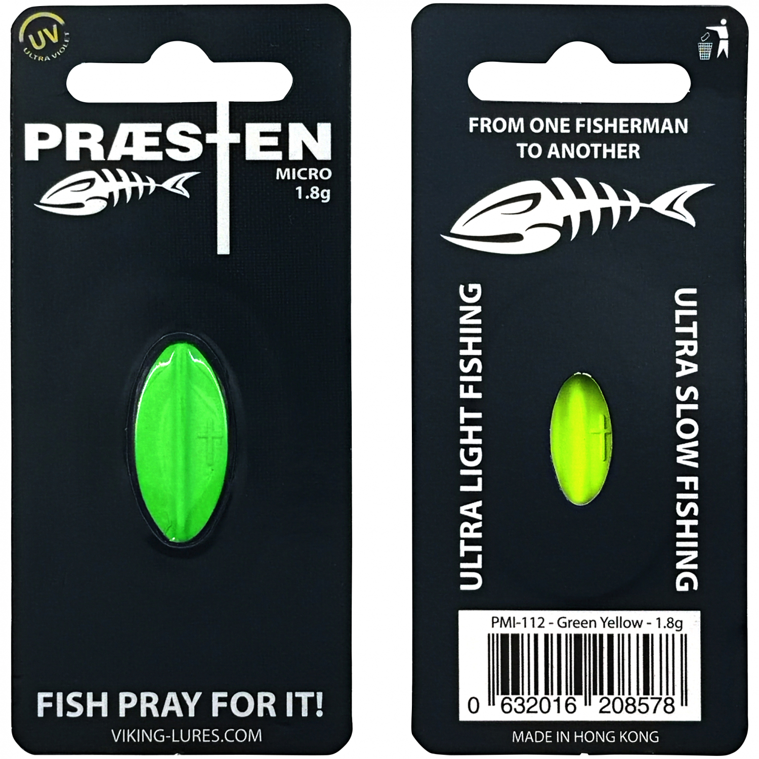 OGP Inlineköder Præsten Micro (Green Yellow)