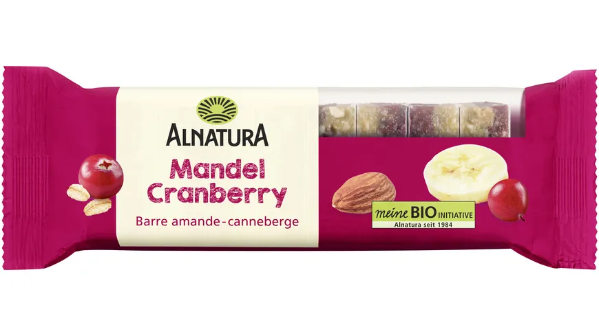 Alnatura Bio Mandel-Cranberry-Fruchtschnitte 75 g