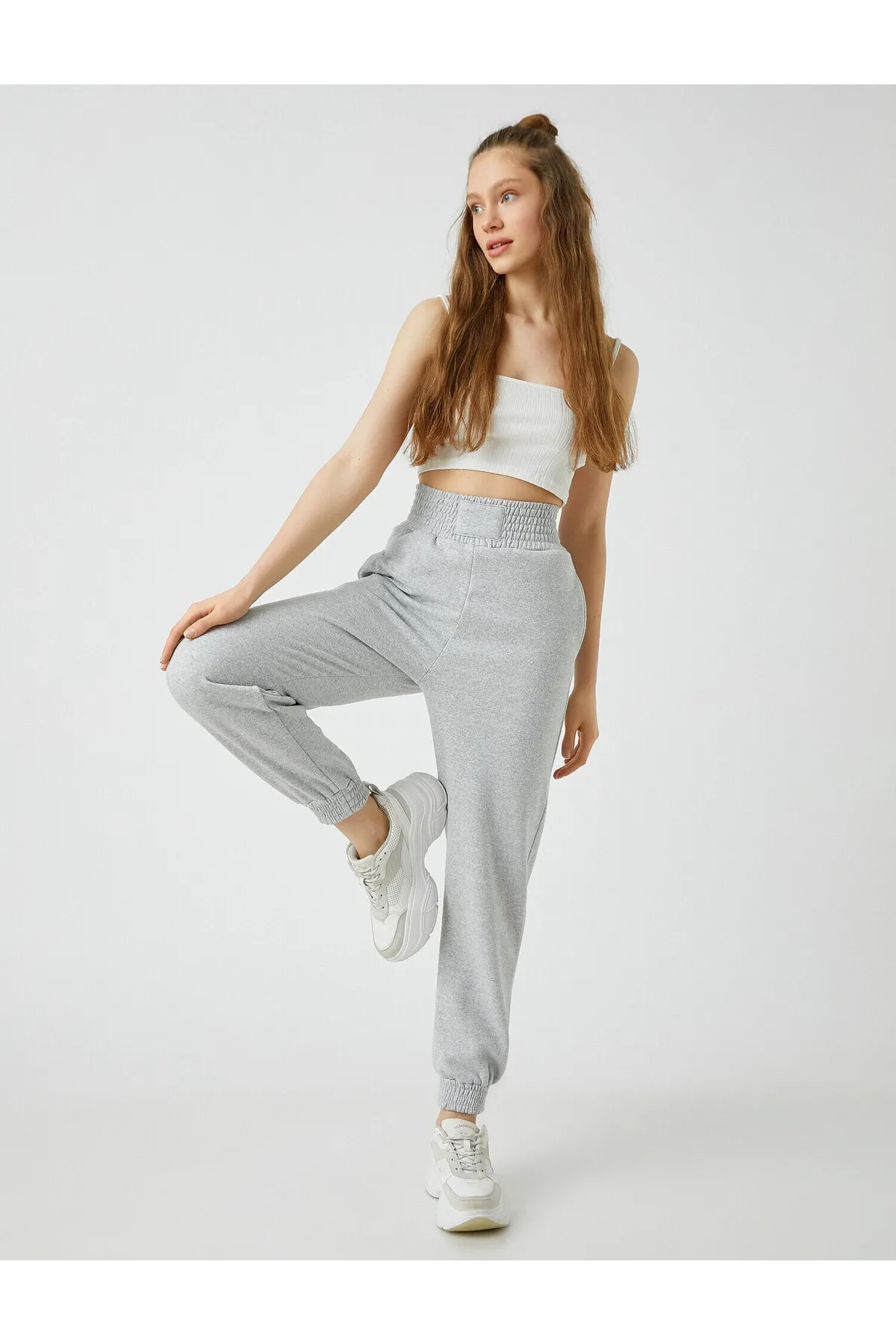 Koton  Jogger-Jogginghose mit elastischer Taillentasche