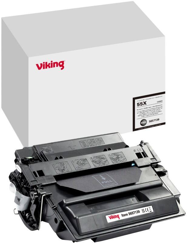 Viking 55X Kompatibel HP Tonerkartusche CE255X Schwarz