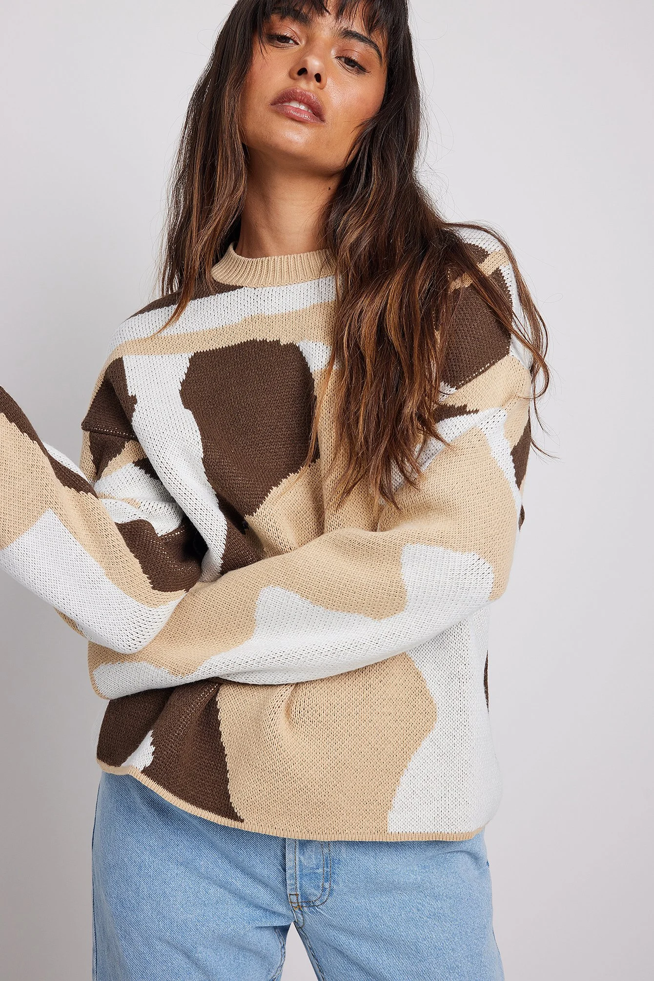 Jaquard-Strickpullover