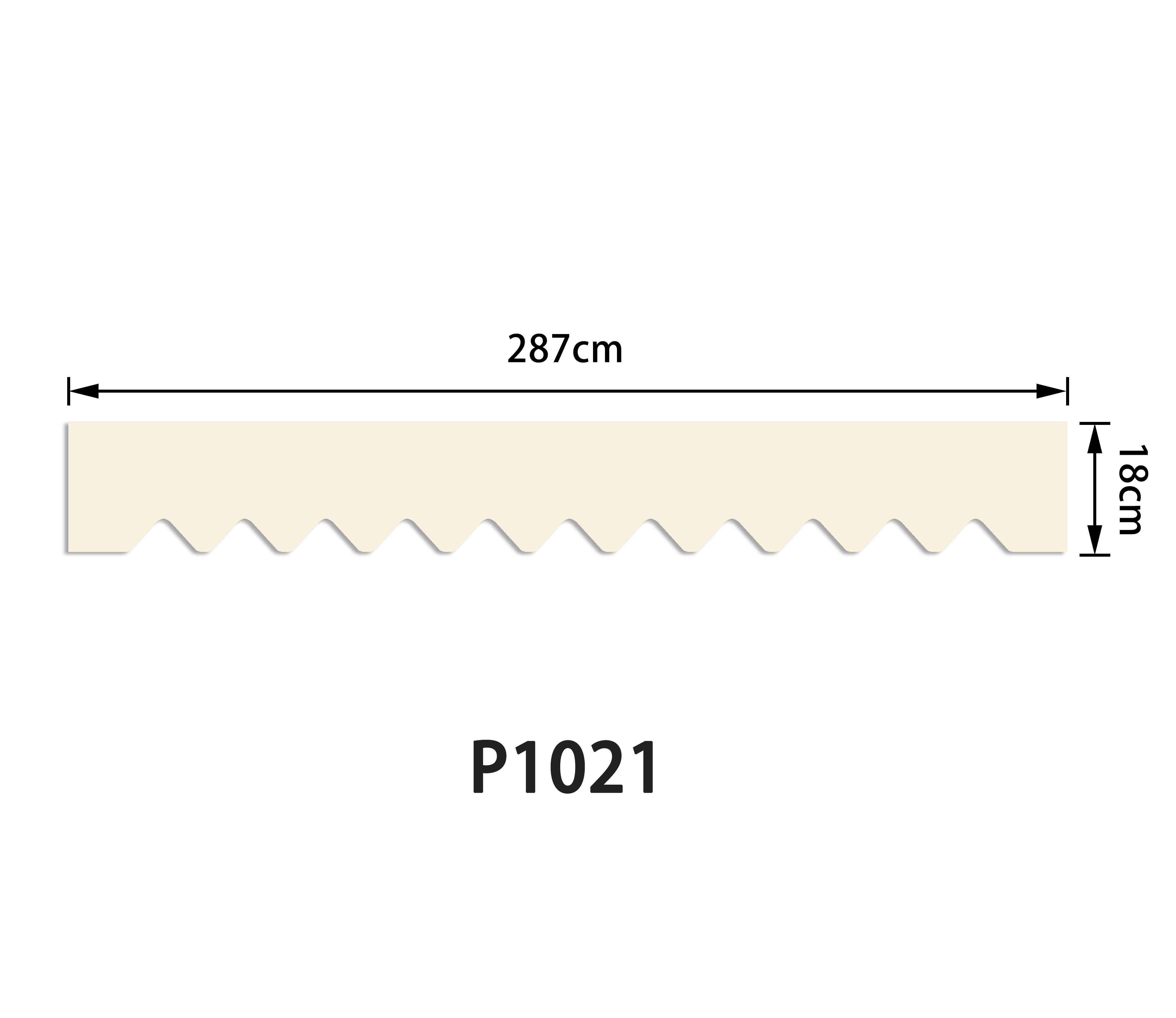 home trends Markise Markisetuch Nur Volant Markisenbespannung Ersatzstoff 18cm breit
