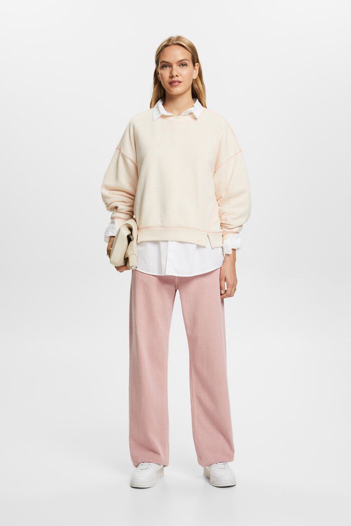 Sweatshirt im Sprenkel-Look, Baumwollmix