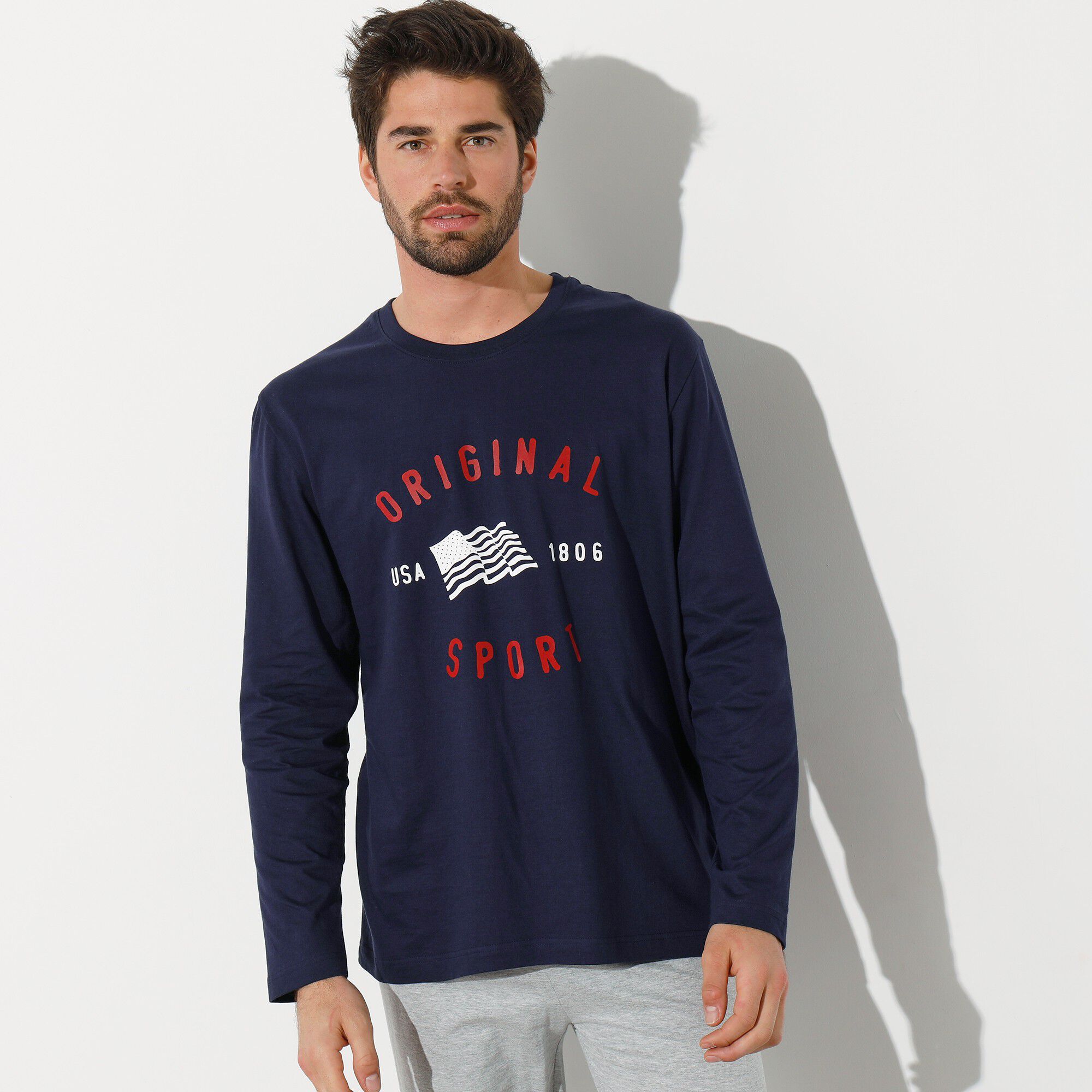 Tee-shirt de pyjama manches longues imprimé
