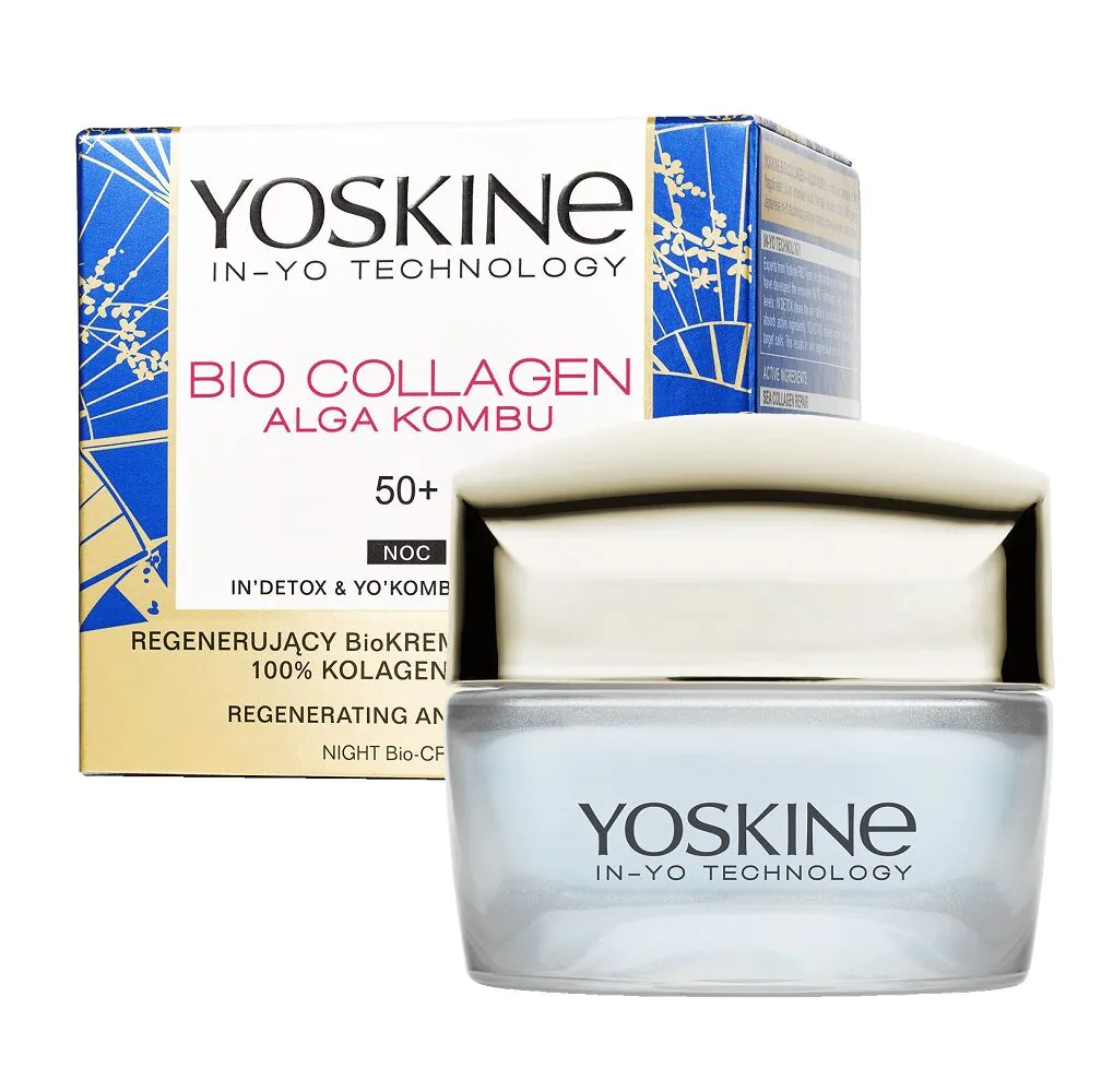 Yoskine Sea Collagen Regenerating Bio Night Cream med marint kollagen 50+