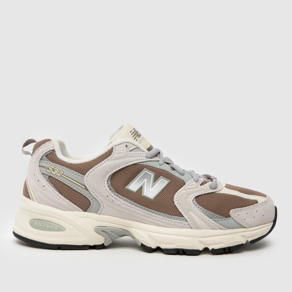 New Balance 530 träningsskor i brunt och grått