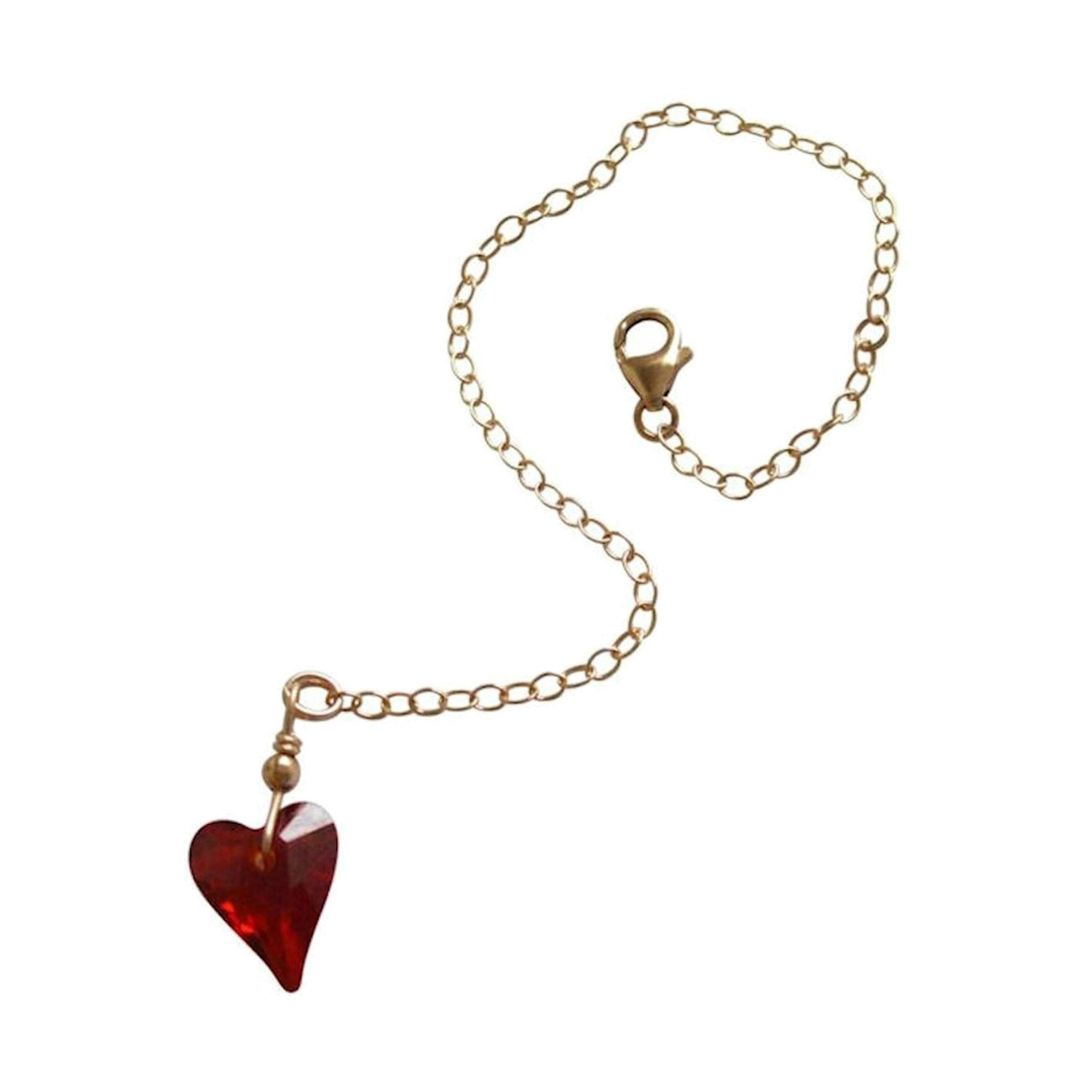 Armband 'Herz Red Magma'