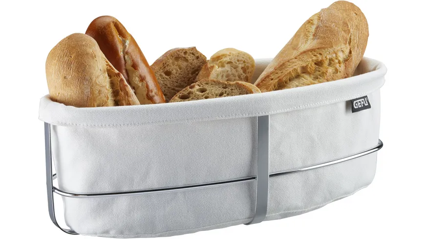 GEFU Brotkorb Brunch oval weiß
